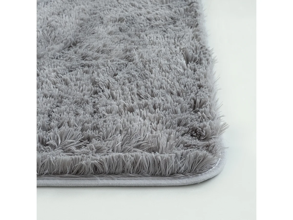 Dywan Soft Shaggy długi włos, antypoślizgowy, Szary, 160x220 cm
