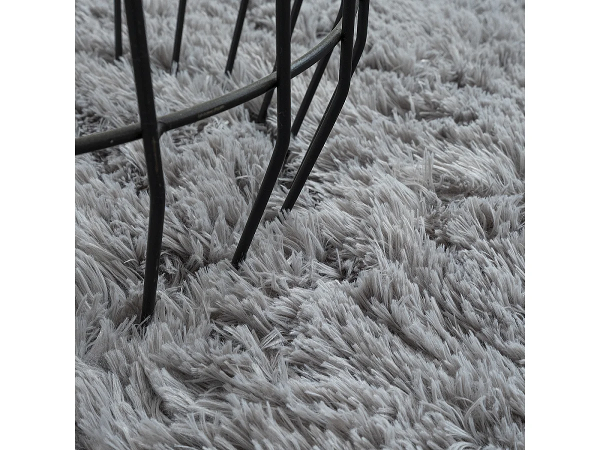 Dywan Soft Shaggy długi włos, antypoślizgowy, Szary, 160x220 cm
