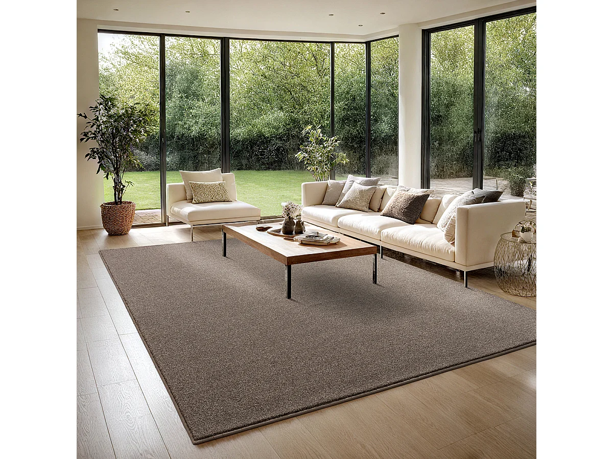 Dywan Turin elegancki salon miękki łatwy utrzymaniu, szary, 146 x 200 cm