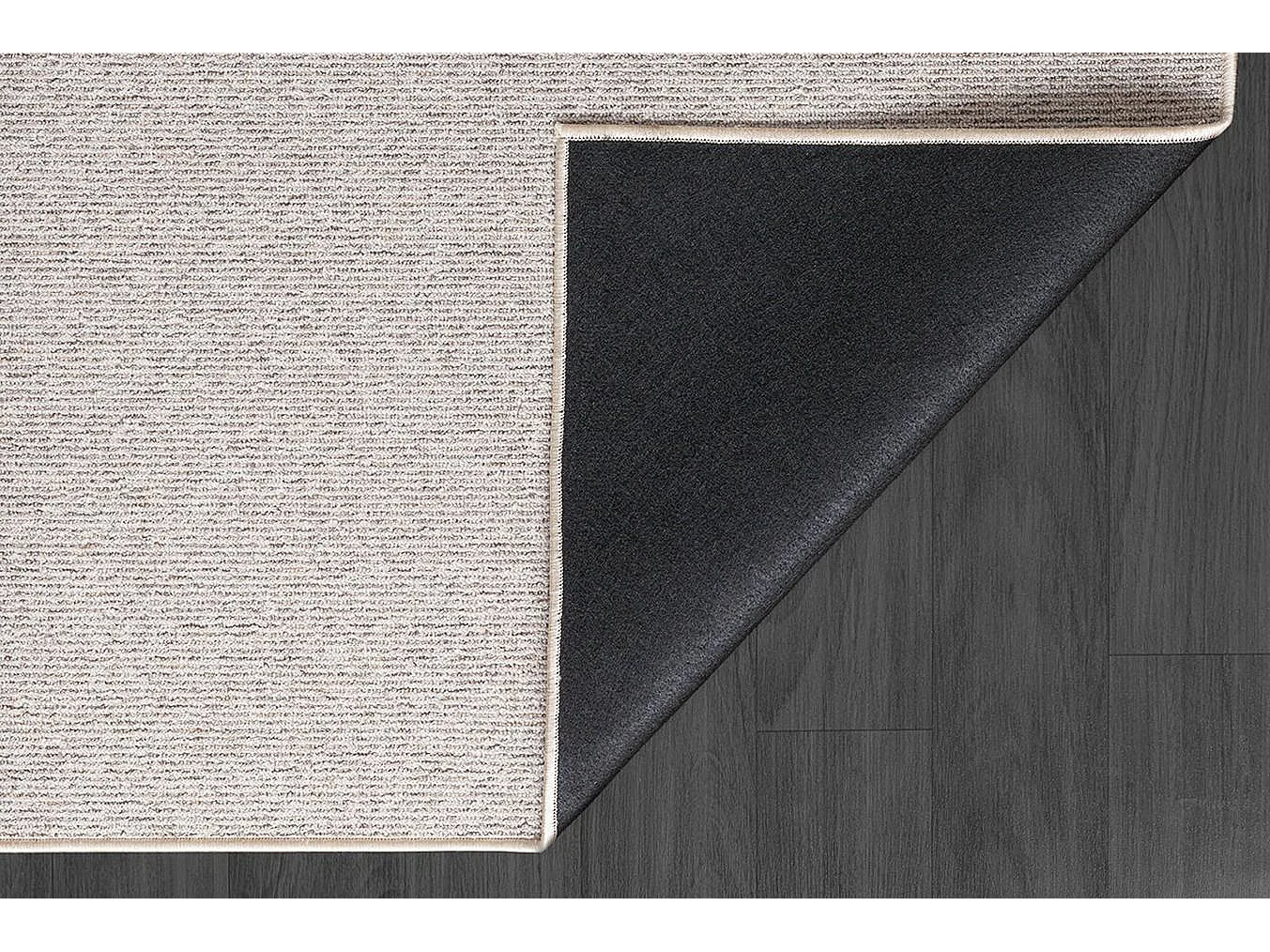 Tapis Natal moderne uni anti-salissures, Beige, 133 x 170 cm