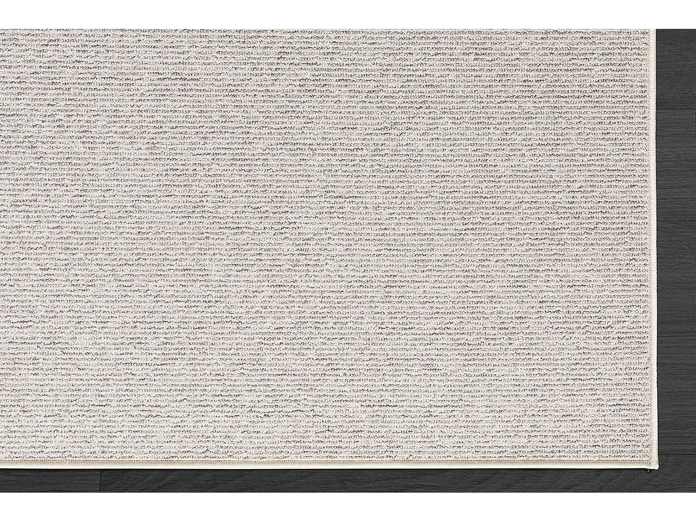 Tapis Natal moderne uni anti-salissures, Beige, 133 x 170 cm