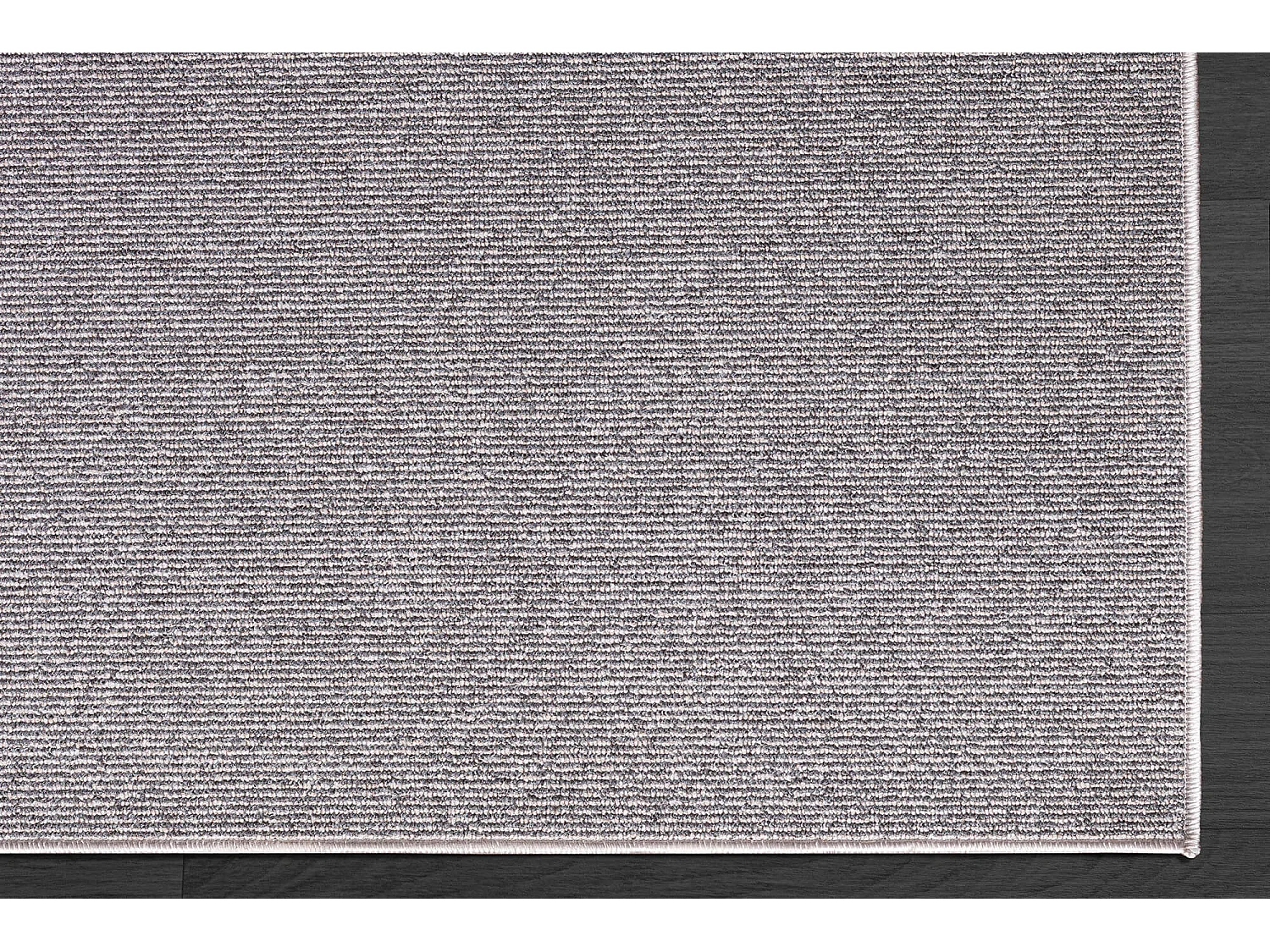 Tapis Natal moderne uni anti-salissures, Gris, 80 x 150 cm