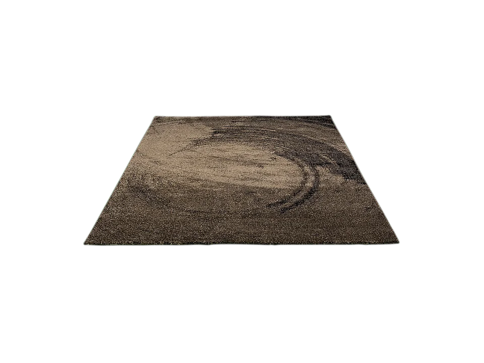 Tapis Marla Moderne Abstrait Design, Marron, 80x150 cm