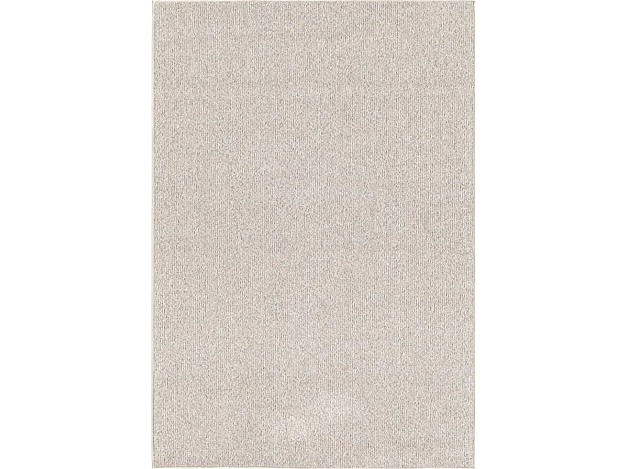 Tapis Natal moderne uni anti-salissures, Beige, 160 x 230 cm