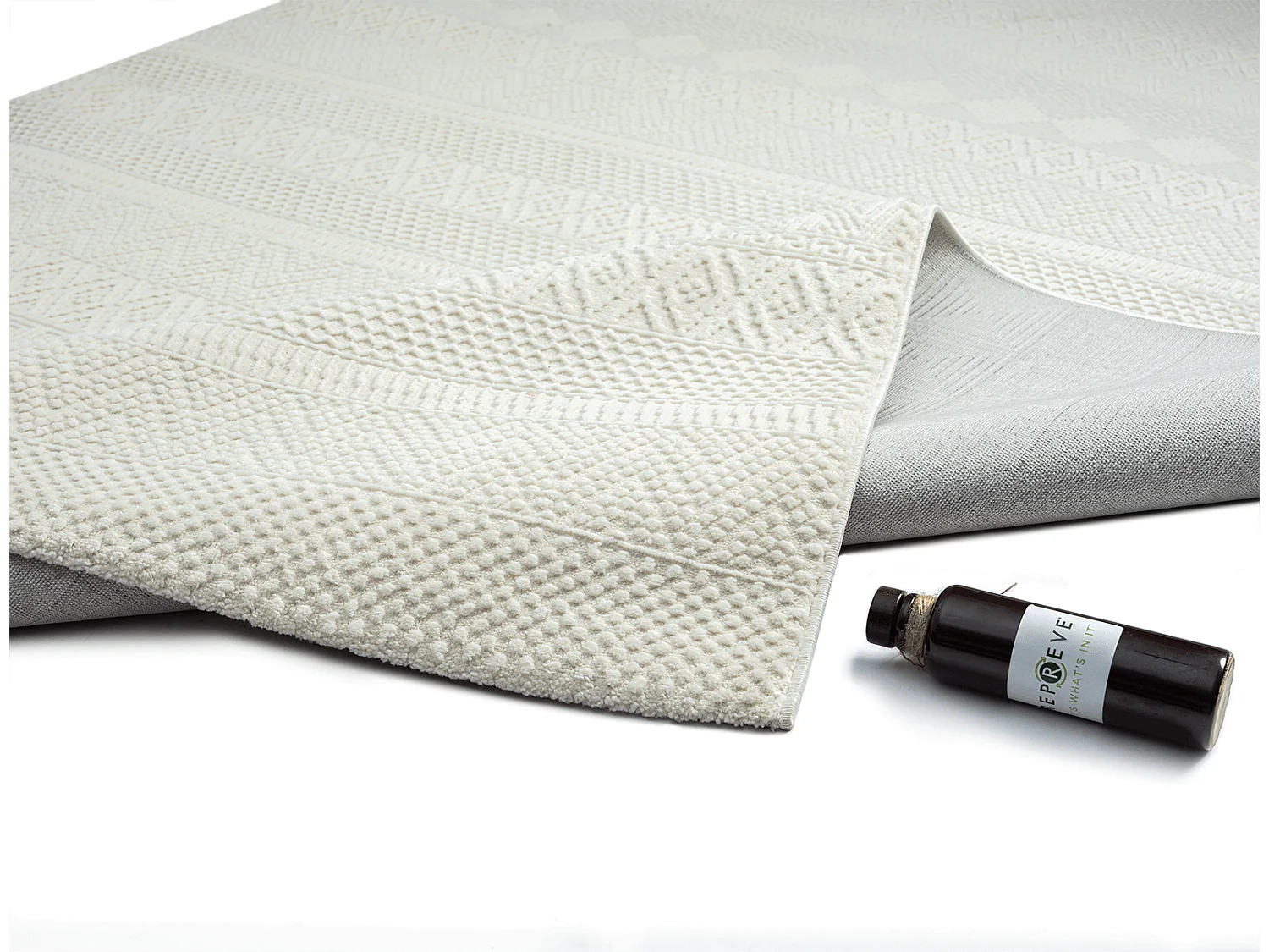 Tapis Lima Design Moderne Style Uni Durable, Crème, 160 x 230 cm