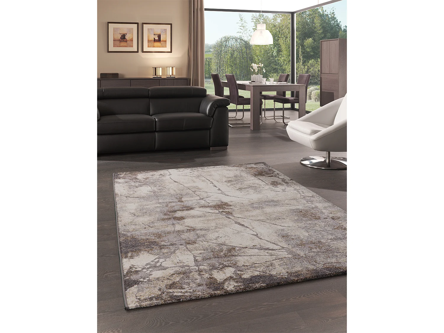 Tapis Marla Design Abstrait, Nature, 120x170 cm