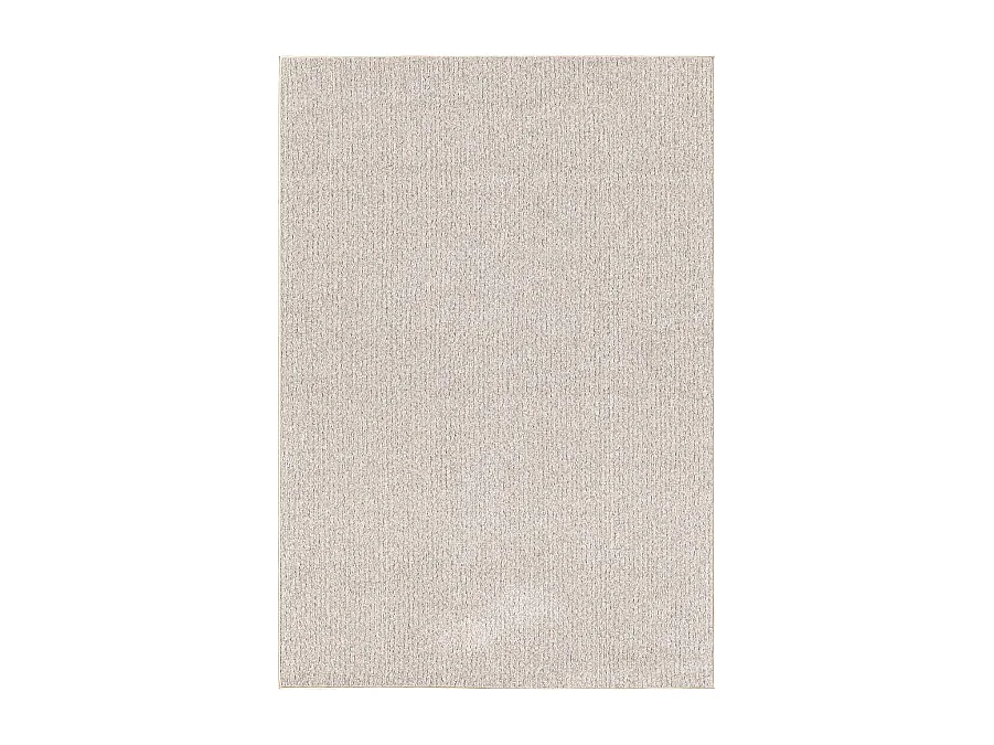 Tapis Natal moderne uni anti-salissures, Beige, 80 x 150 cm