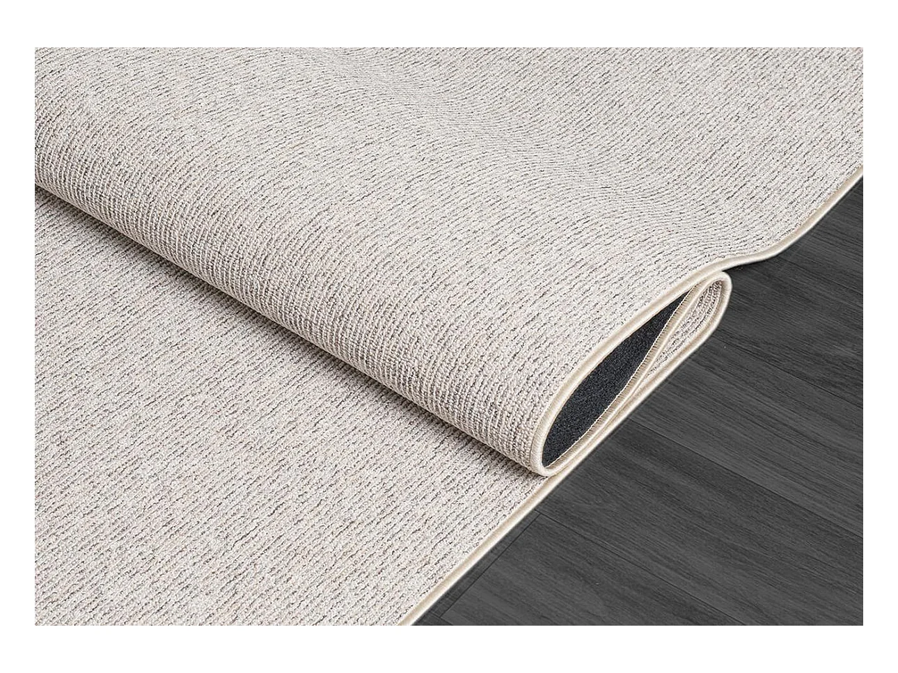 Tapis Natal moderne uni anti-salissures, Beige, 80 x 150 cm
