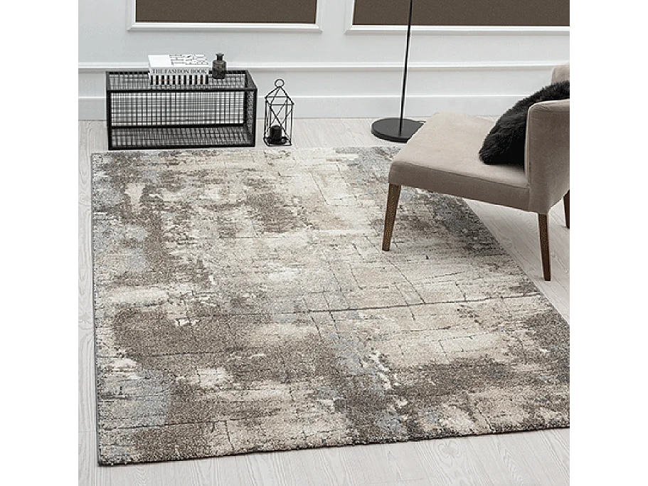 Tapis Marla Moderne Design, Marron, 140x200 cm