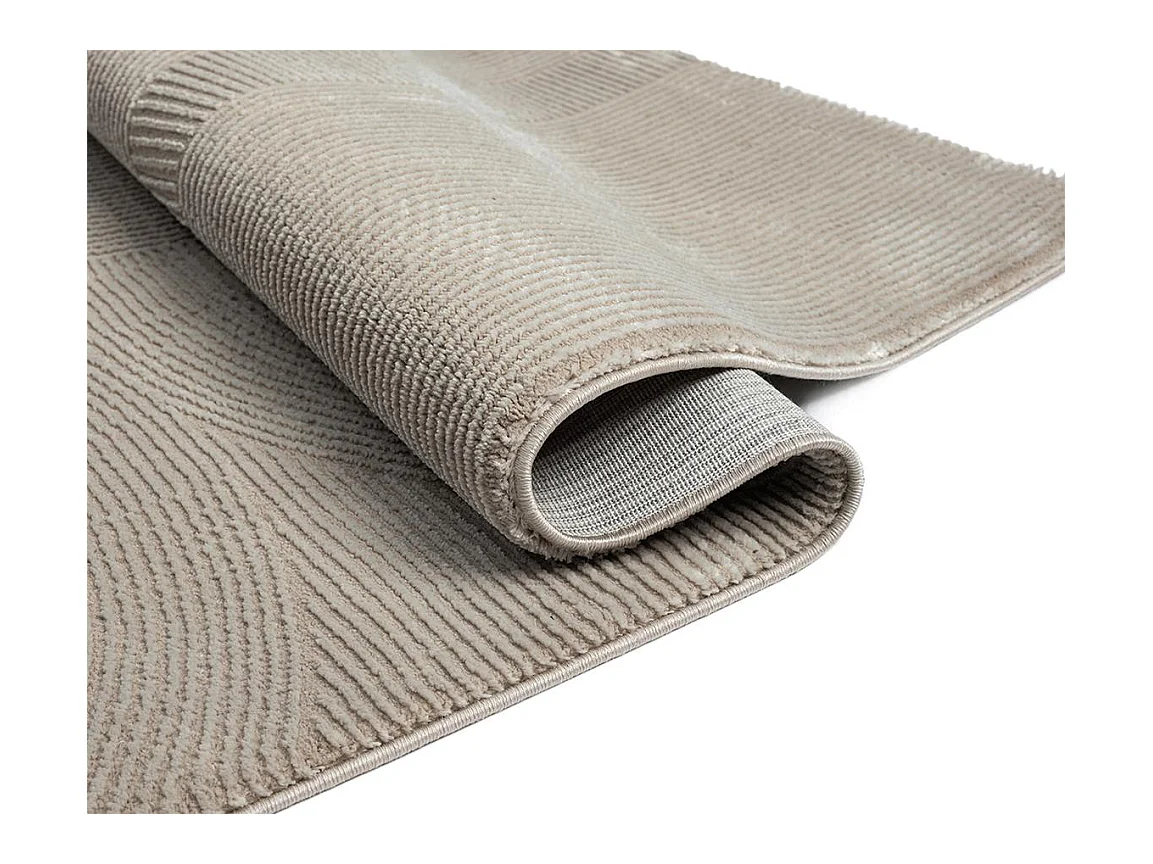 Tapis Lima design salon Moderne Art Curve Durable, Beige, 200 x 290 cm