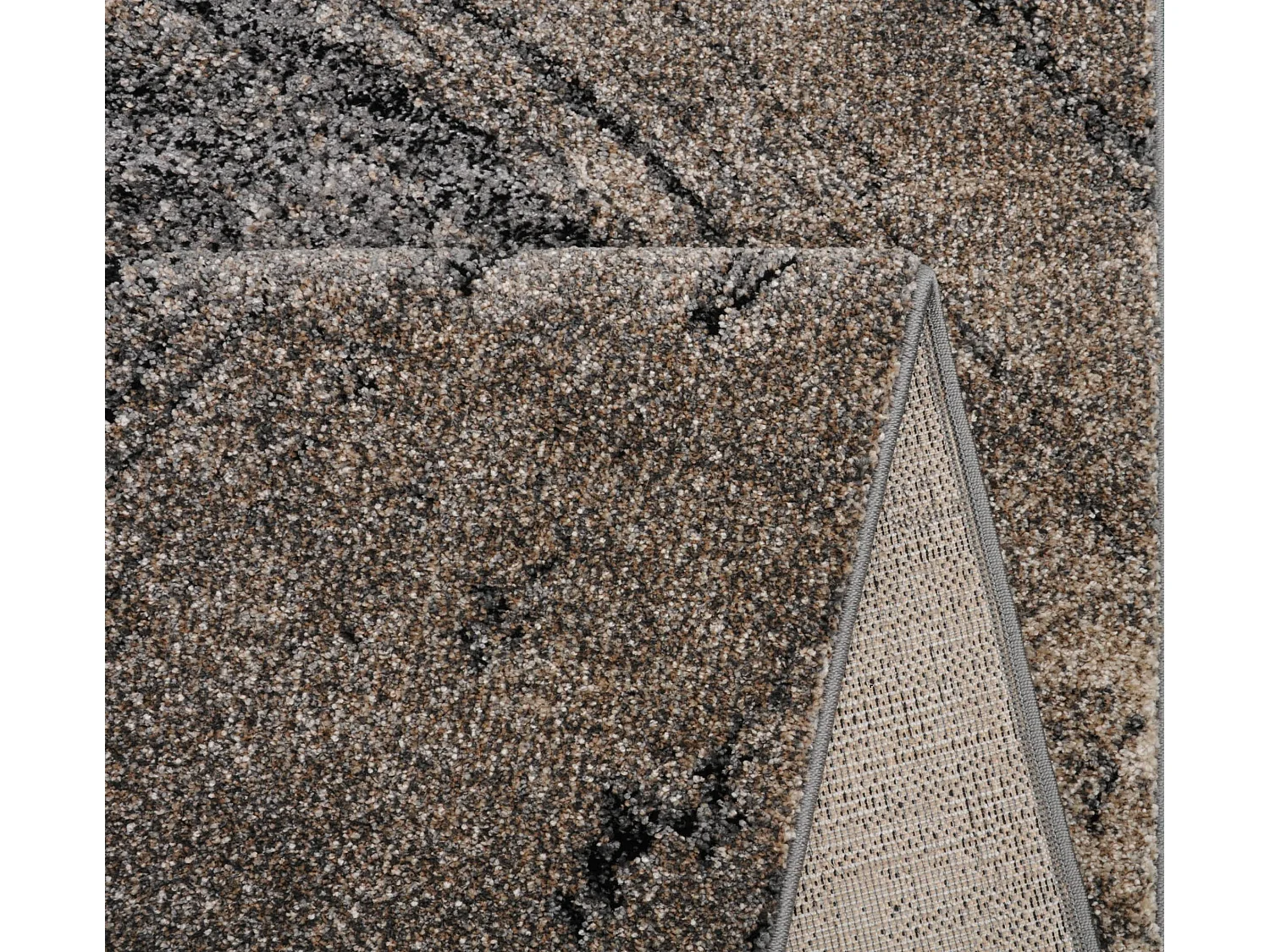 Tapis Marla Moderne Abstrait Design, Marron, 200x290 cm