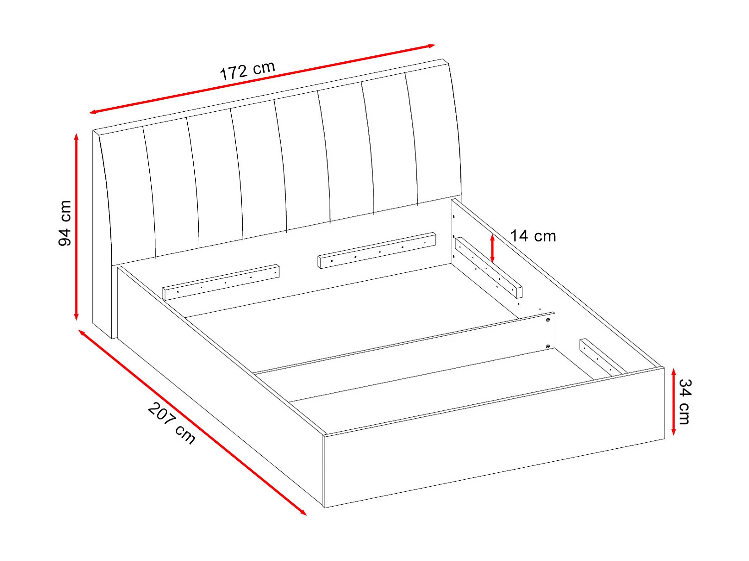 SCHLAFZIMMER-SET Italia Weiß matt / weiß hochglanz 5-teilig