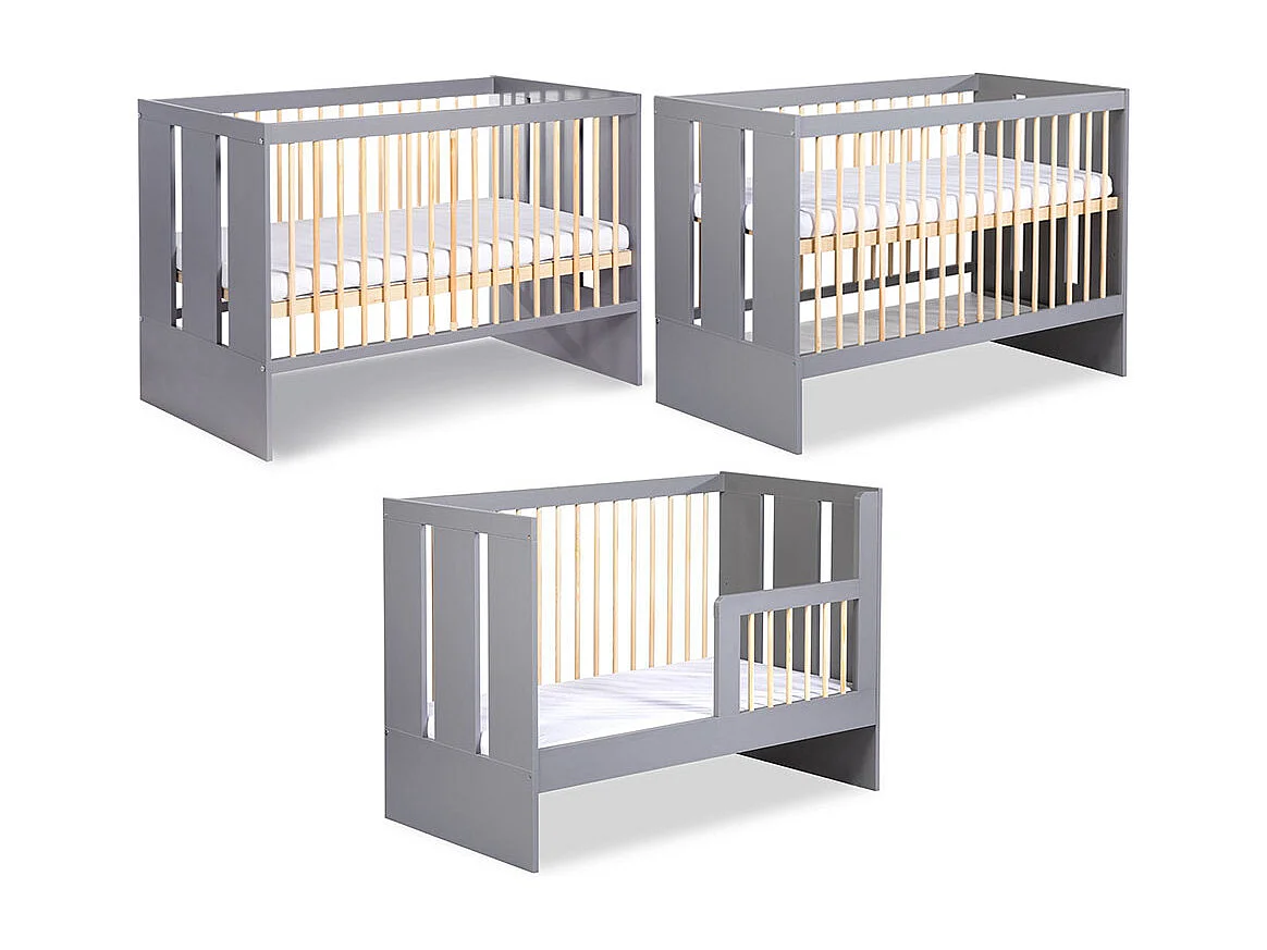 KINDERZIMMER-SET Pauline graphit / kiefer 284 / 66 /183 cm