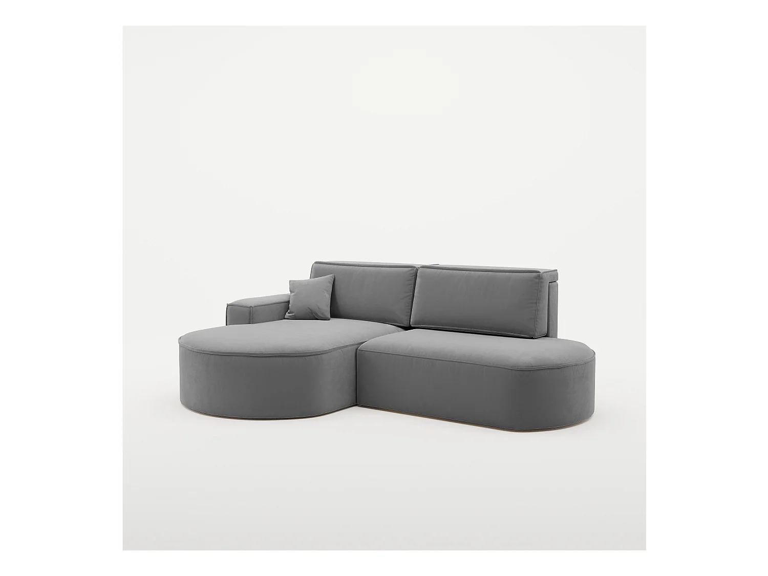 Canapé d'angle Modena Pro - confort et style dans un design moderne tissu Salvador Anthracite Gauche