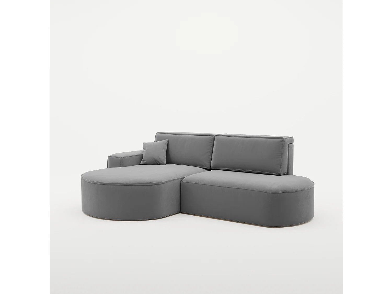 Canapé d'angle Modena Pro - confort et style dans un design moderne tissu Salvador Anthracite Gauche