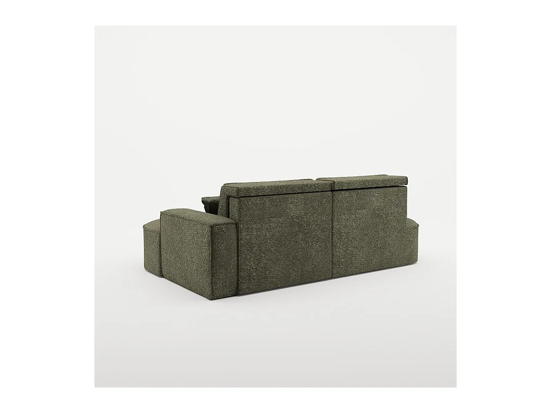 Canapé d'angle Modena Pro - confort et style dans un design moderne tissu Arena Green Right