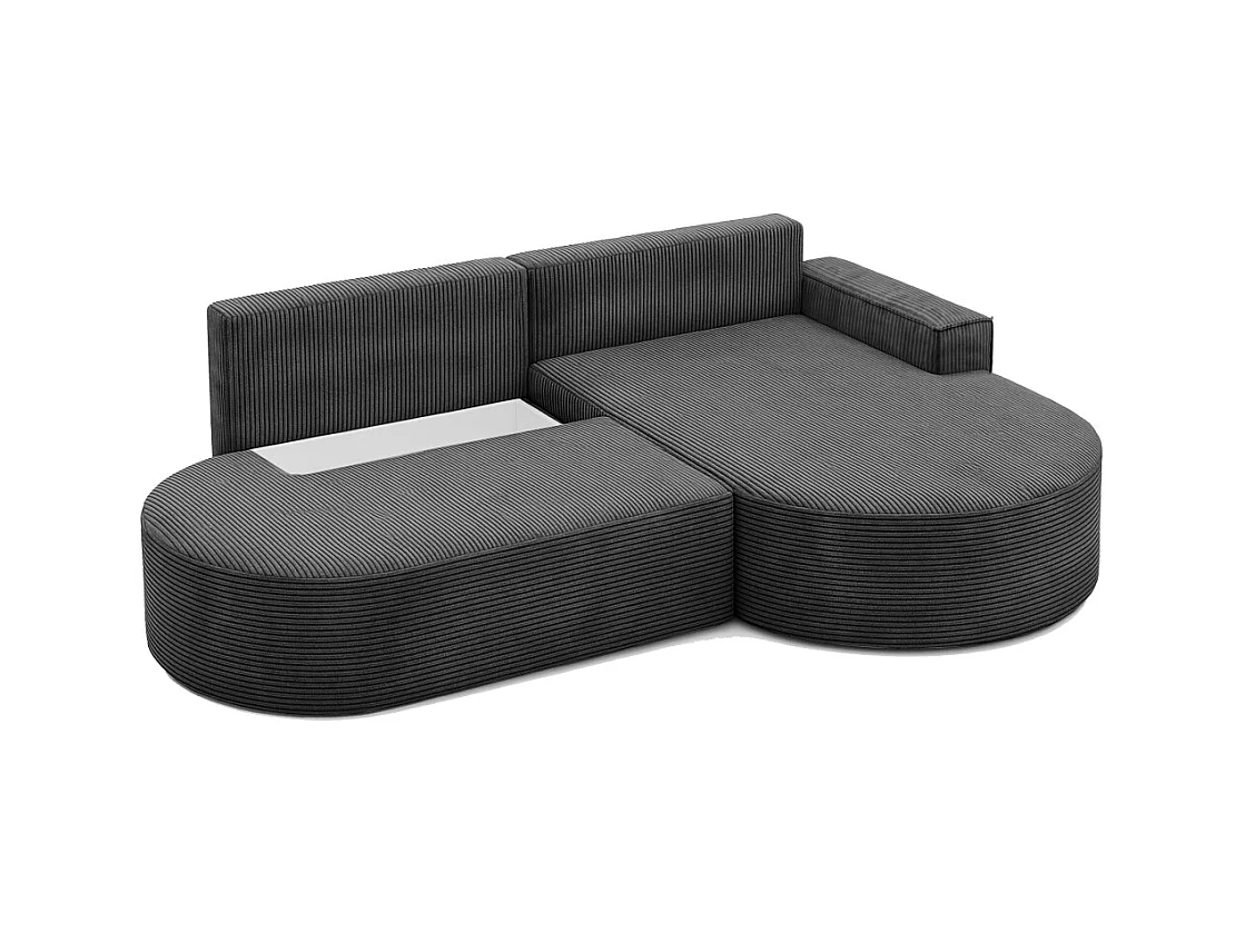 Ecksofa Modena Pro - Komfort und Stil in modernem Design stoff Poso Graphit Rechts