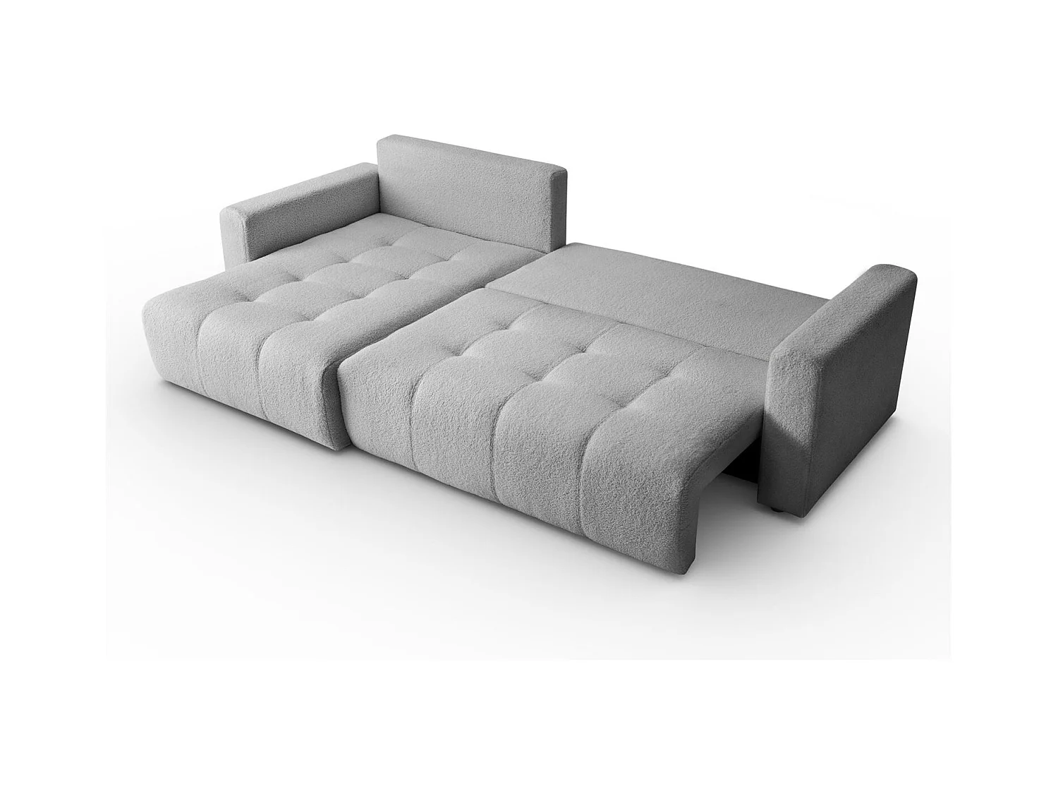 Canapé d'angle VIENNA - style, confort et fonctionnalité Gris Gauche