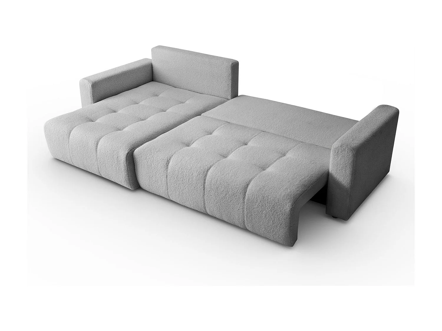 Canapé d'angle VIENNA - style, confort et fonctionnalité Gris Gauche