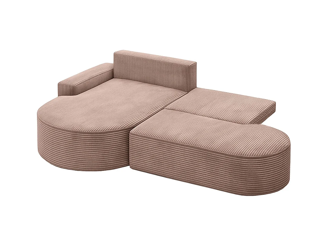 Ecksofa Modena Pro - Komfort und Stil in modernem Design stoff Poso Rosa Links