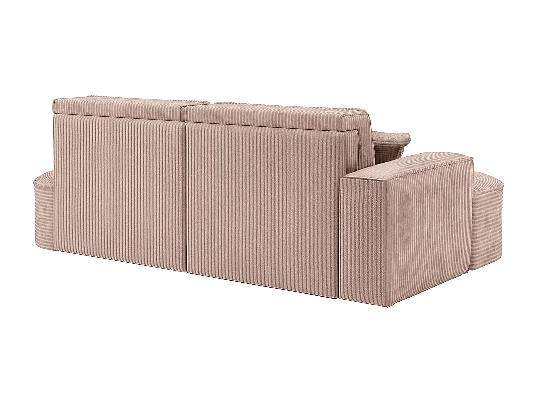 Canapé d'angle Modena Pro - confort et style dans un tissu au design moderne Poso Rosa Left