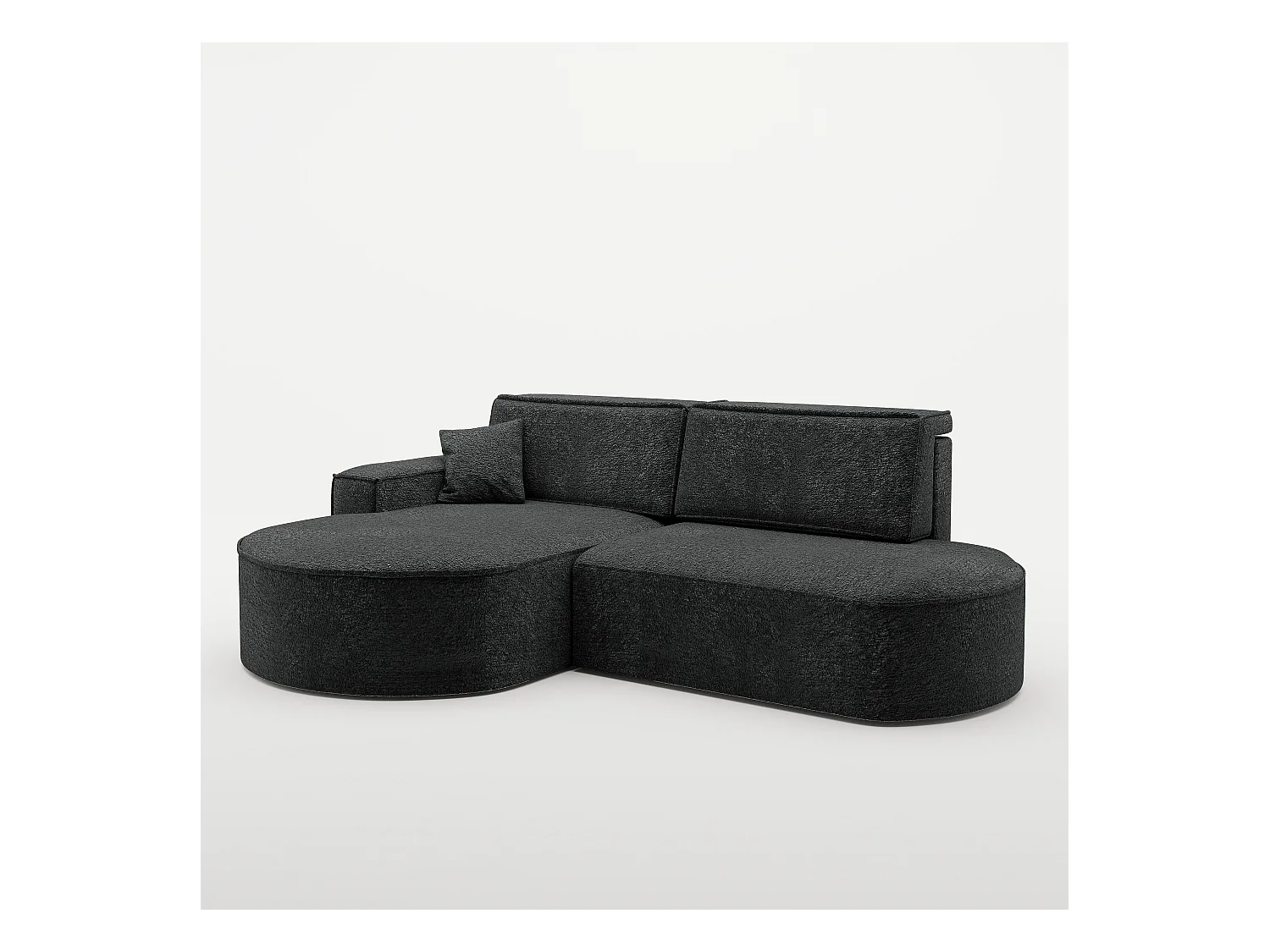 Canapé d'angle Modena Pro - confort et style dans un design moderne tissu Arena Graphite Gauche