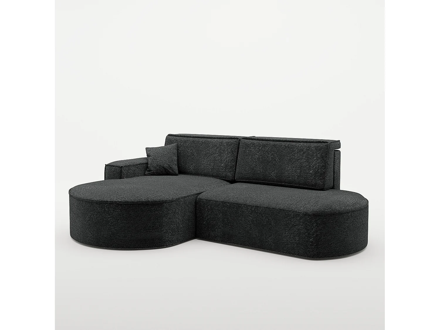Canapé d'angle Modena Pro - confort et style dans un design moderne tissu Arena Graphite Gauche