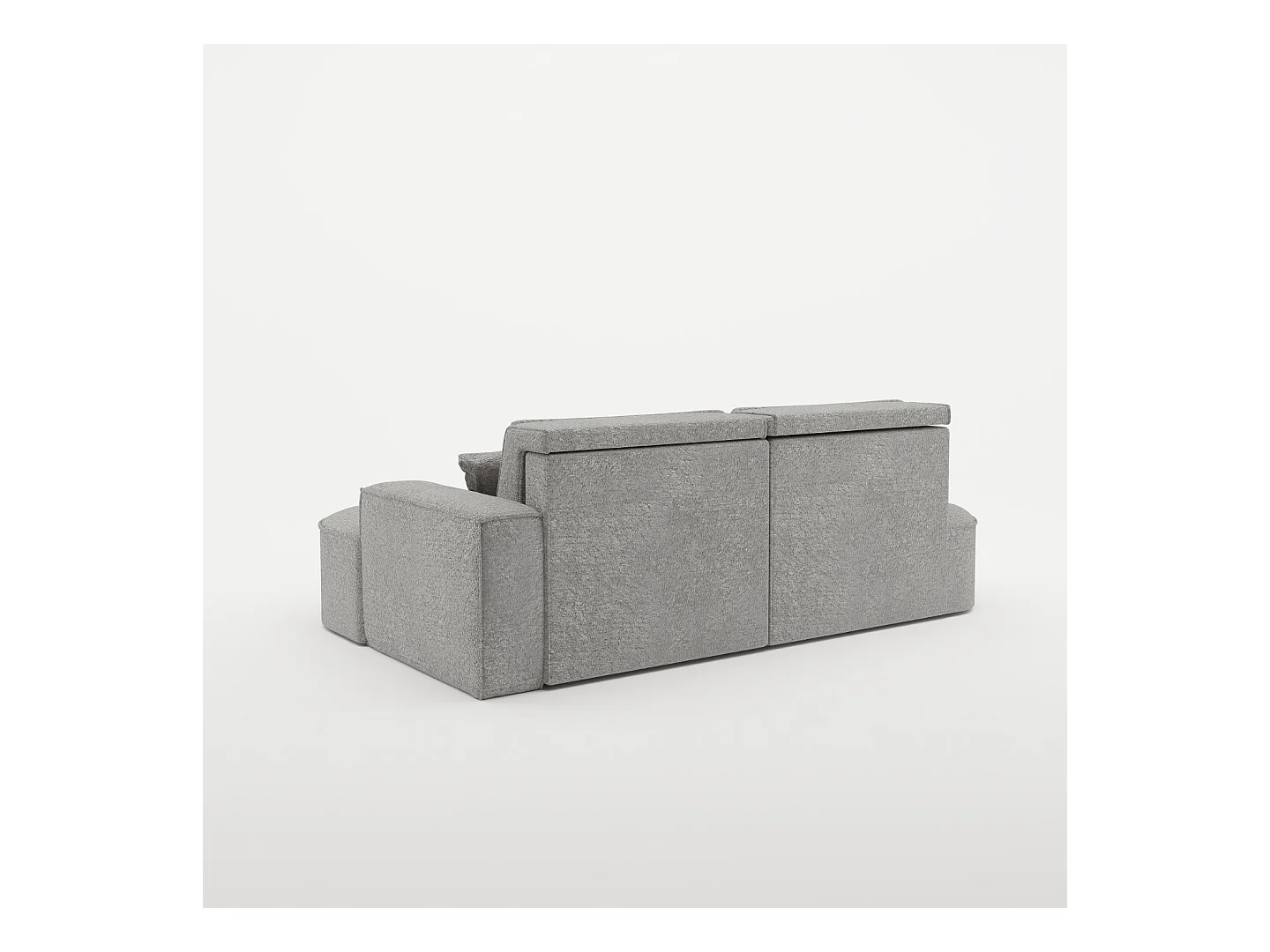 Canapé d'angle Modena Pro - confort et style dans un design moderne tissu Arena Grey Right
