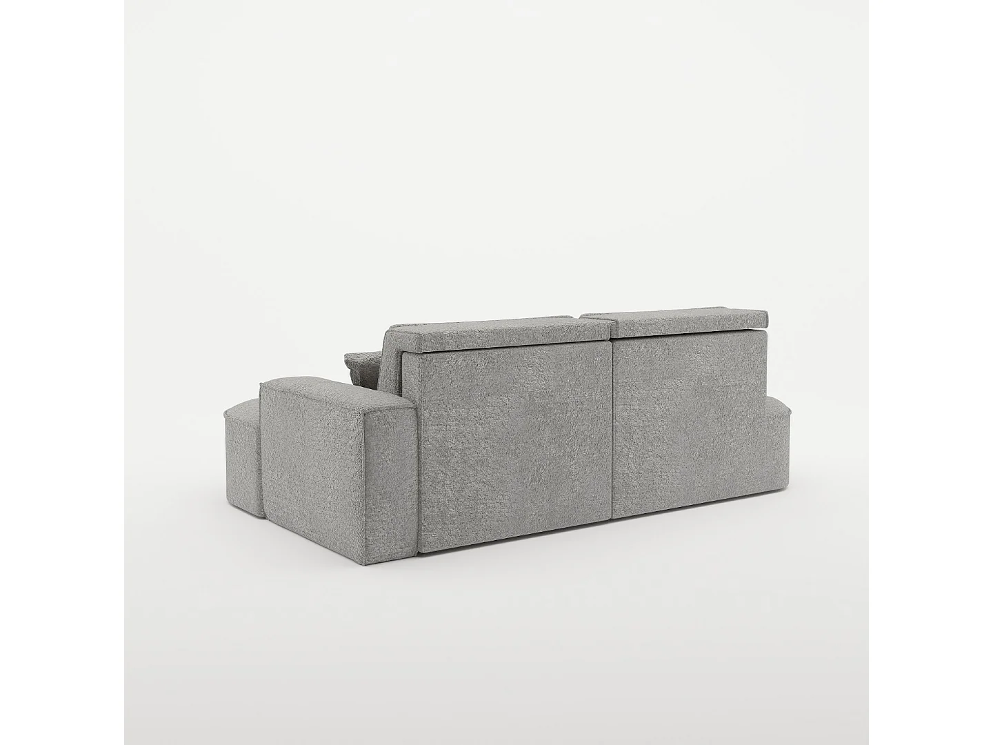 Canapé d'angle Modena Pro - confort et style dans un design moderne tissu Arena Grey Right