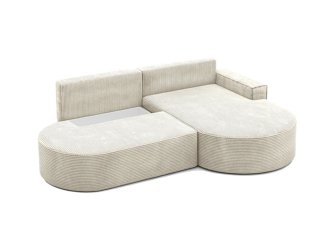 Ecksofa Modena Pro - Komfort und Stil in modernem Design stoff Poso Beige Rechts