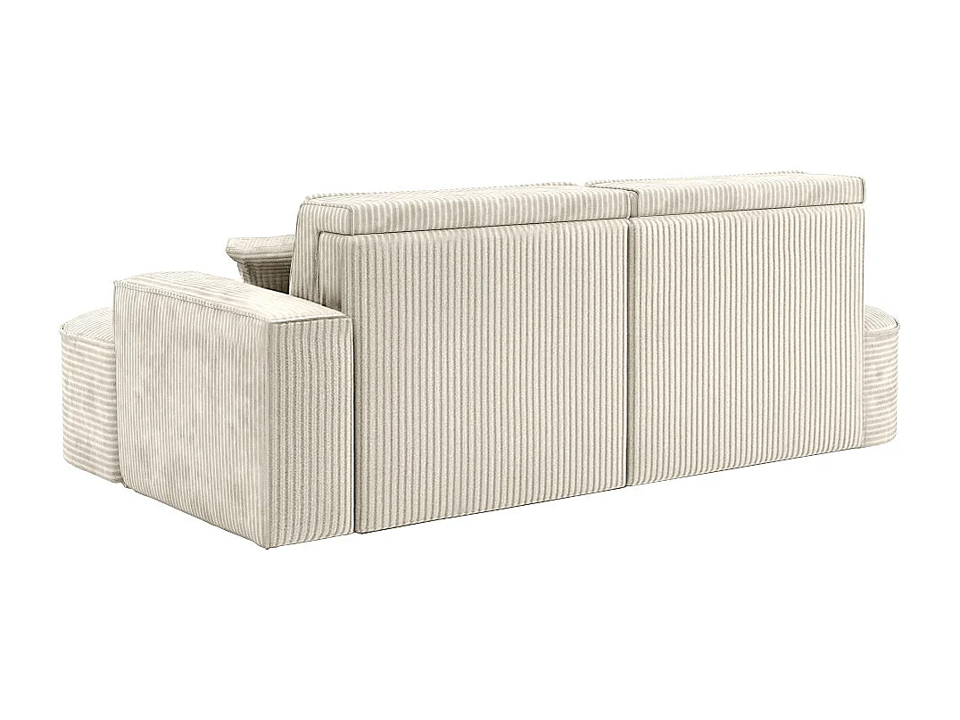 Ecksofa Modena Pro - Komfort und Stil in modernem Design stoff Poso Beige Rechts