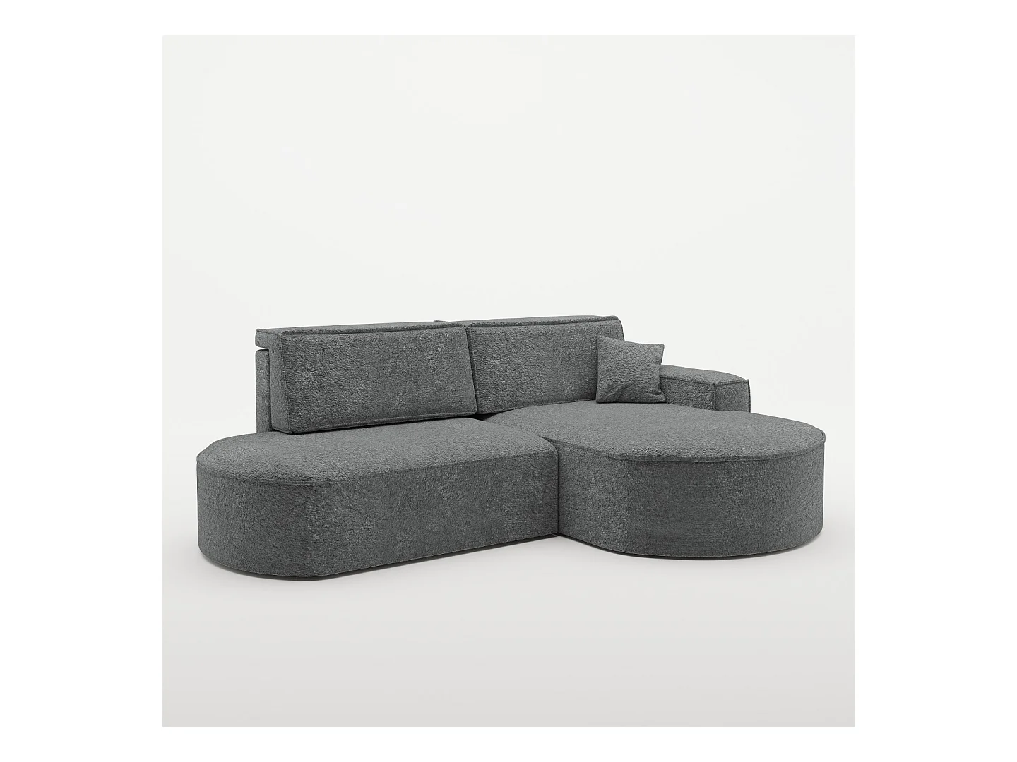 Canapé d'angle Modena Pro - confort et style dans un design moderne tissu Arena Anthracite Droite