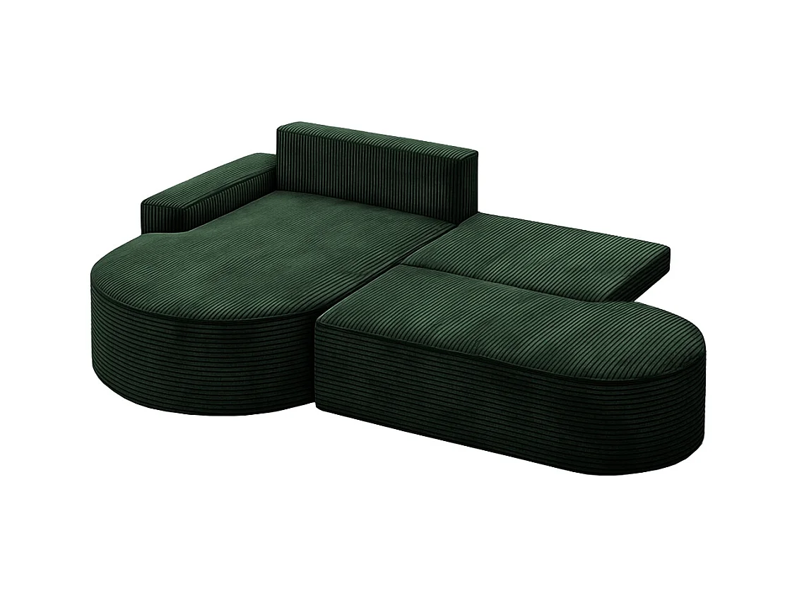 Ecksofa Modena Pro - Komfort und Stil in modernem Design stoff Poso Grün Links