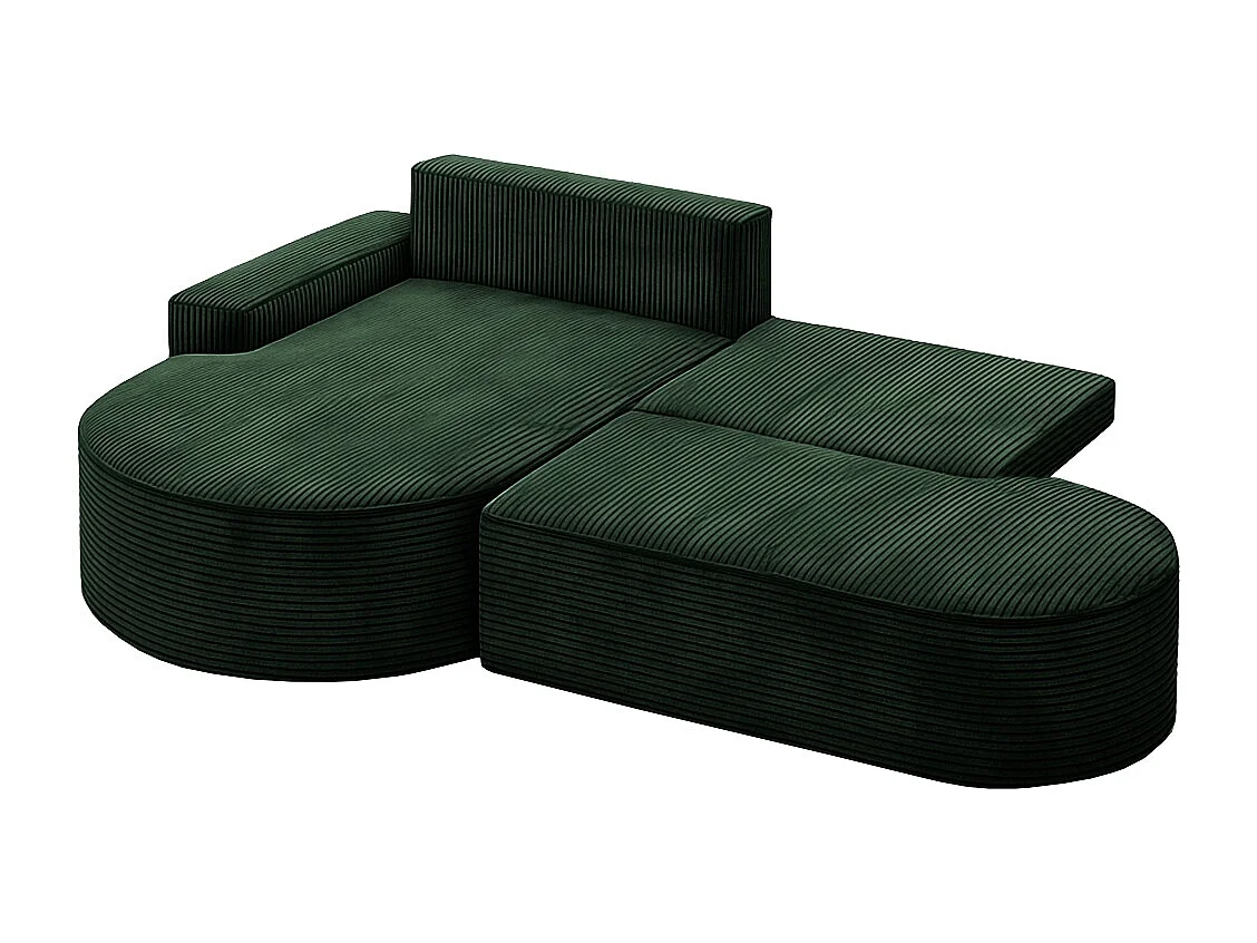Ecksofa Modena Pro - Komfort und Stil in modernem Design stoff Poso Grün Links