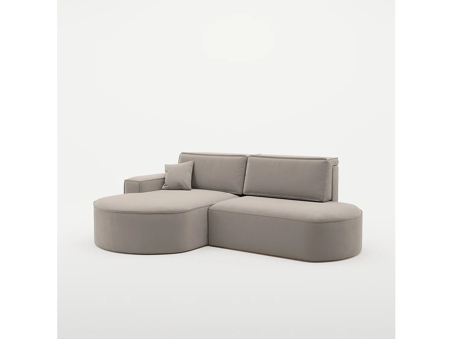 Ecksofa Modena Pro - Komfort und Stil in modernem Design stoff Salvador Hellbeige Links