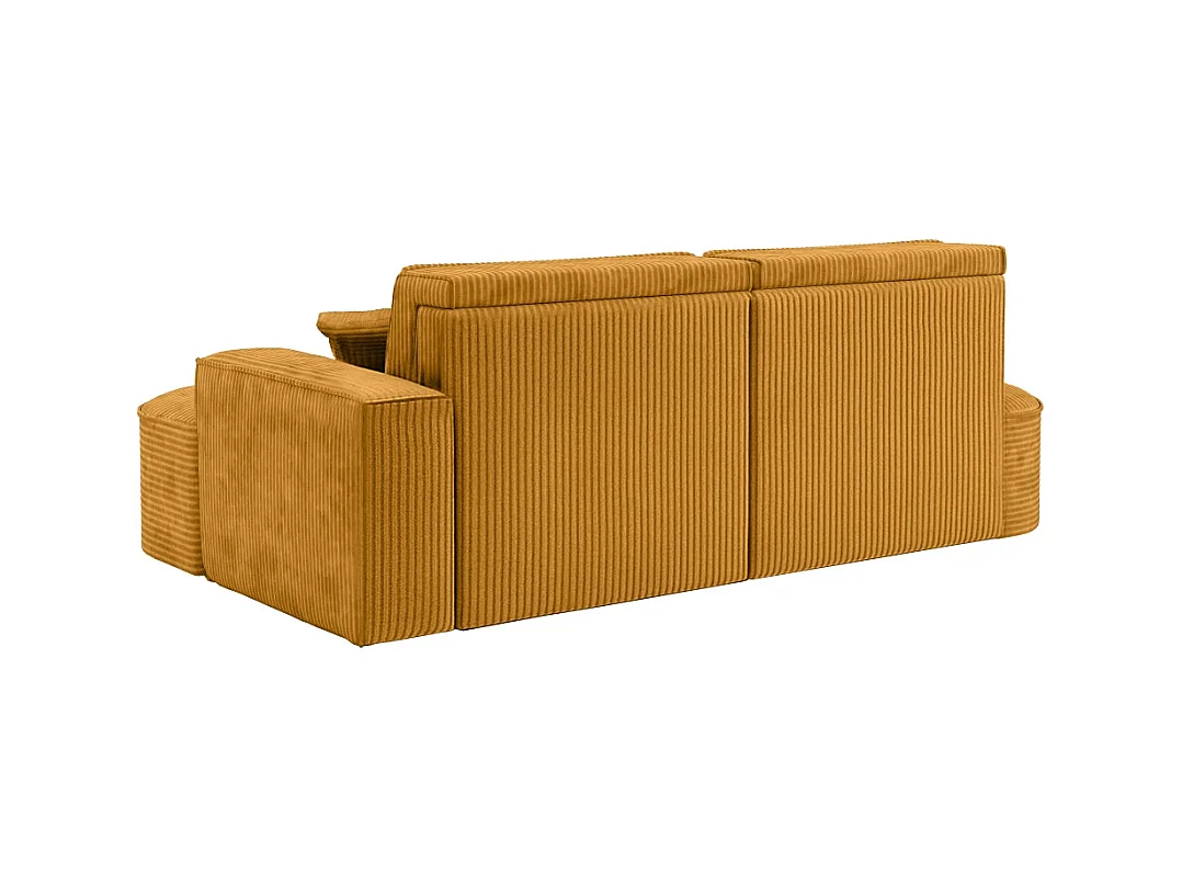 Ecksofa Modena Pro - Komfort und Stil in modernem Design stoff Poso Senffarbe Rechts