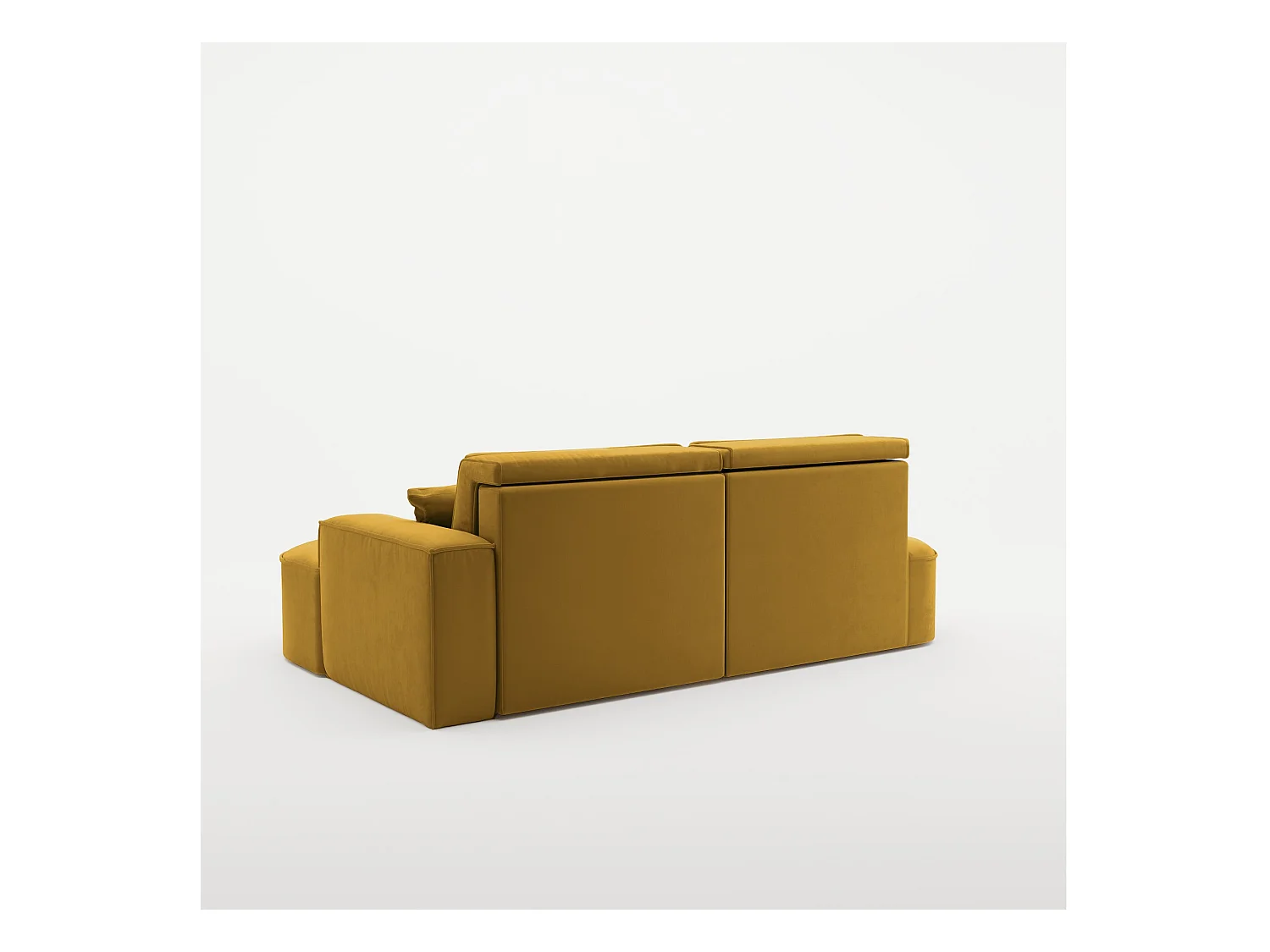 Canapé d'angle Modena Pro - Confort et style dans un tissu au design moderne Salvador Jaune Droite