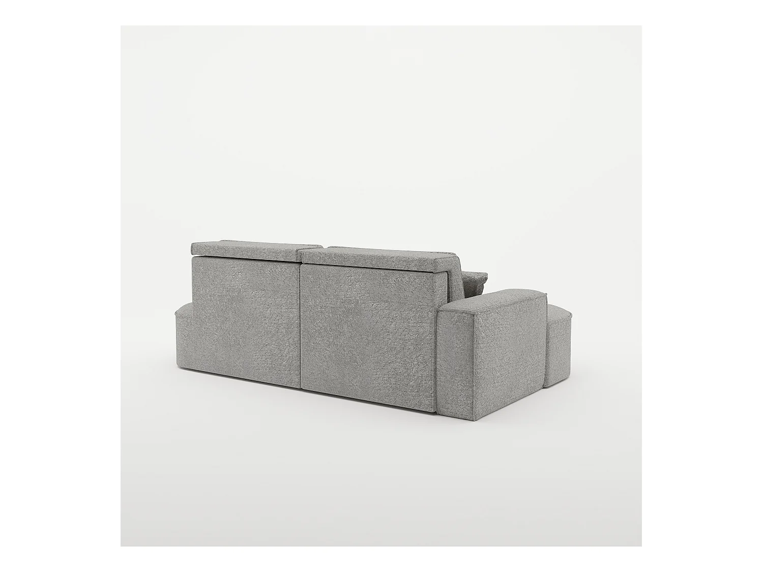 Canapé d'angle Modena Pro - confort et style dans un design moderne tissu Arena Grey Left