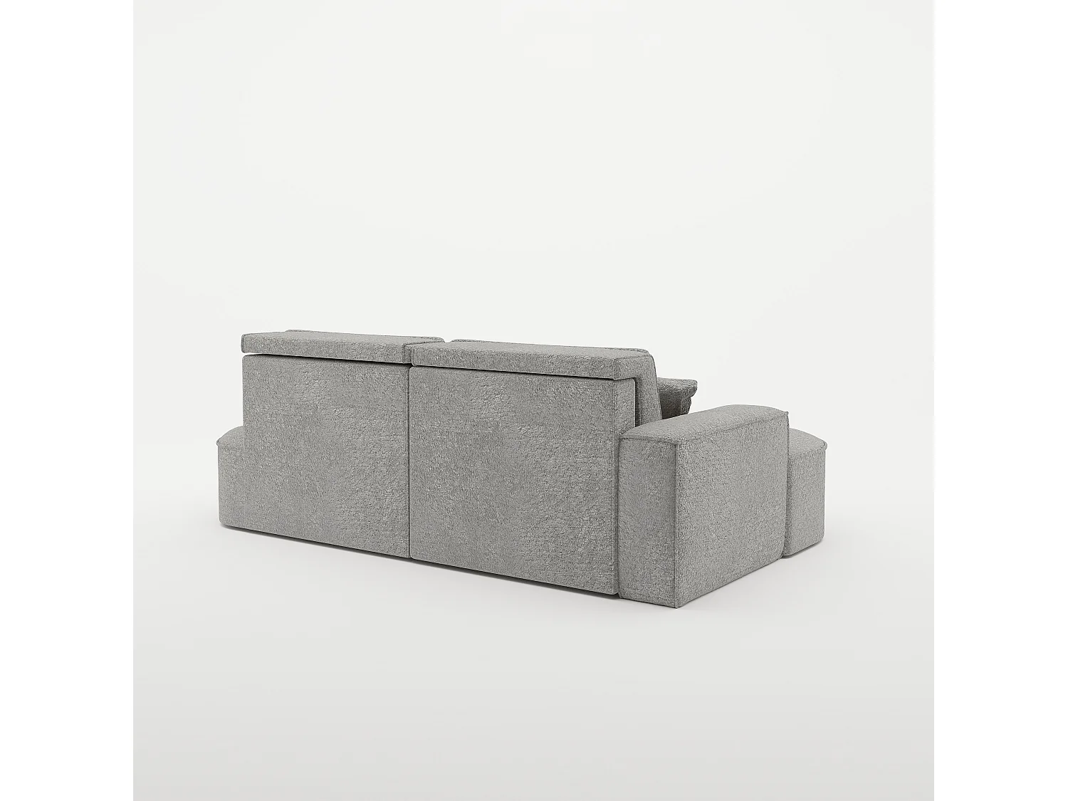 Canapé d'angle Modena Pro - confort et style dans un design moderne tissu Arena Grey Left