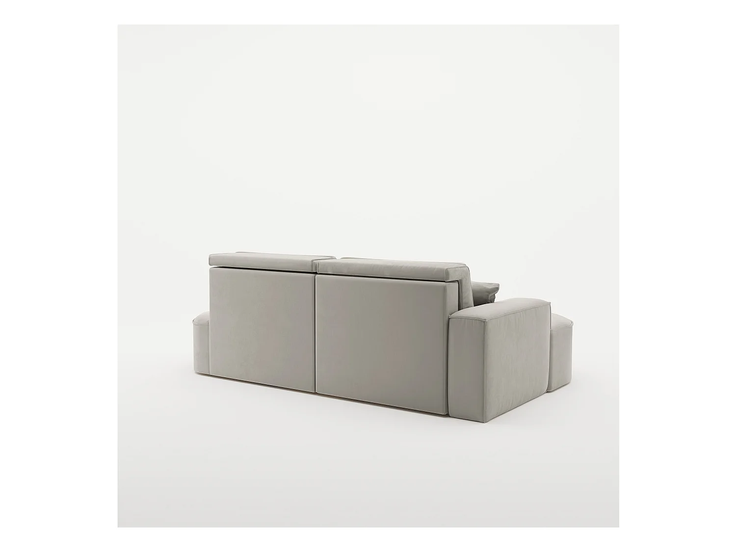 Canapé d'angle Modena Pro - confort et style dans un design moderne tissu Salvador Light Grey Left