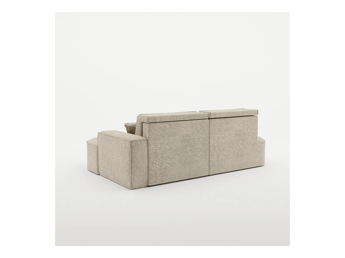 Canapé d'angle Modena Pro - confort et style dans un design moderne tissu Arena Beige Droite