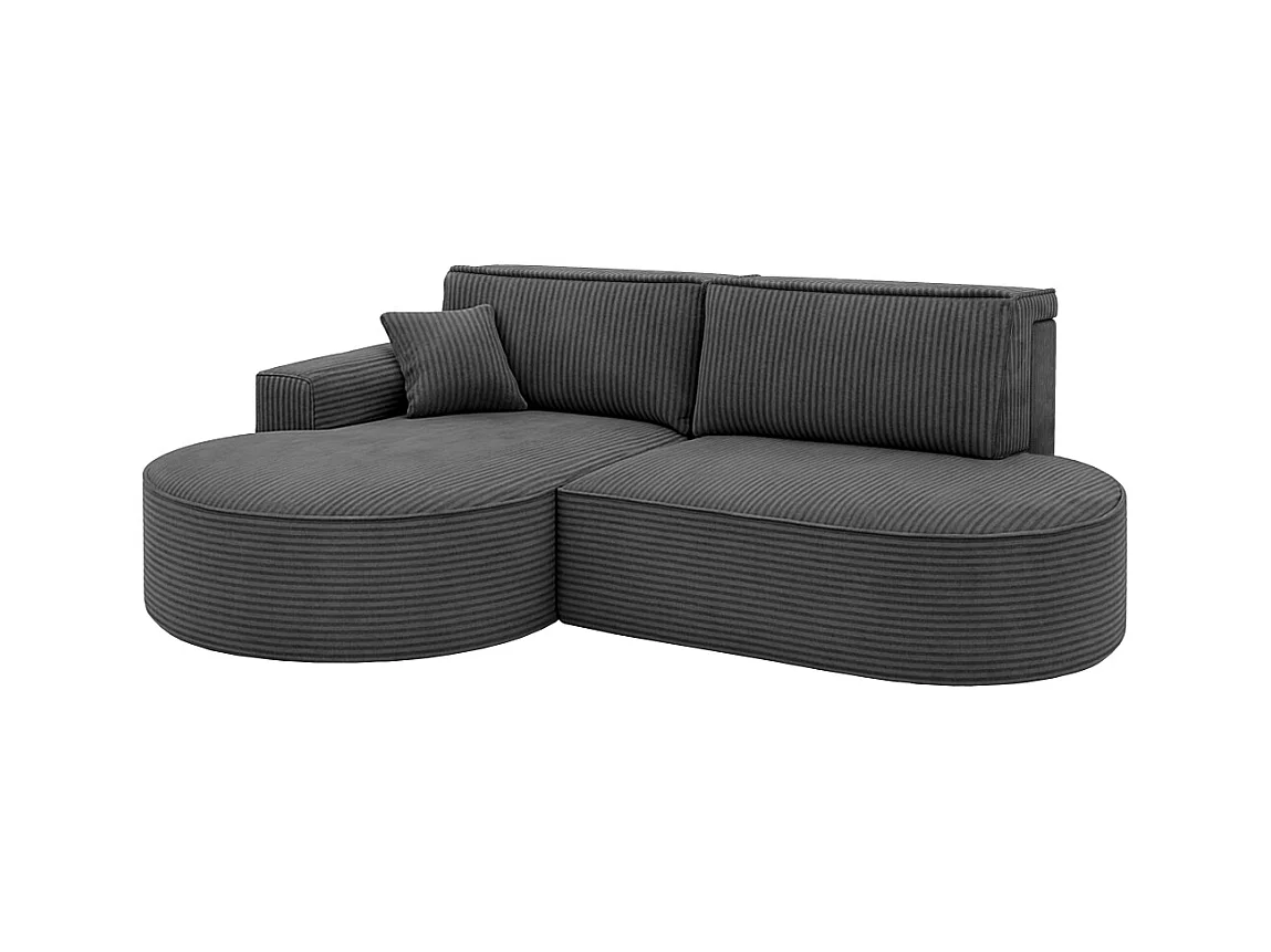 Ecksofa Modena Pro - Komfort und Stil in modernem Design stoff Poso Graphit Links