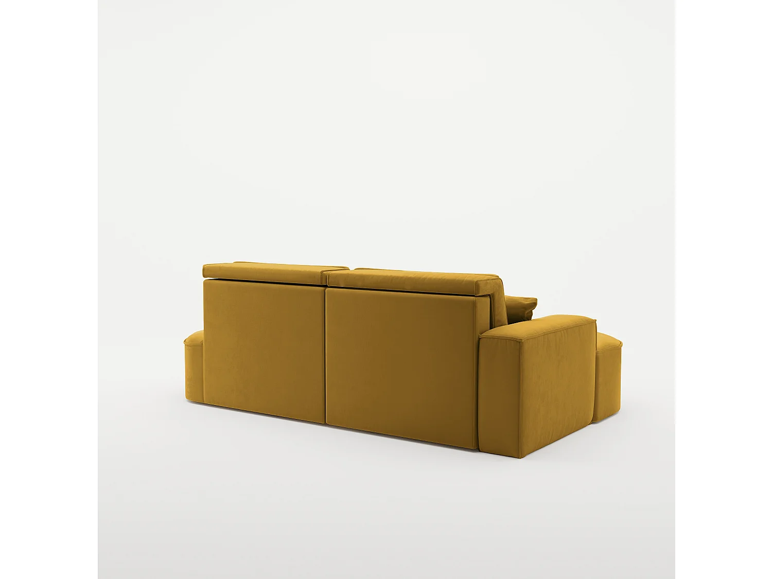 Canapé d'angle Modena Pro - confort et style dans un tissu design moderne Salvador Jaune Gauche