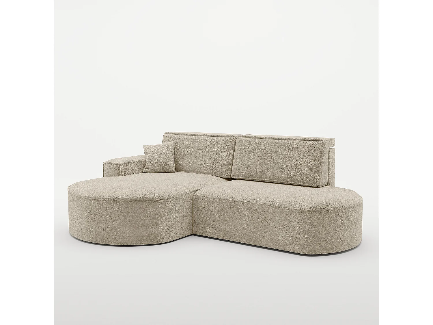 Canapé d'angle Modena Pro - confort et style dans un design moderne tissu Arena Beige Gauche