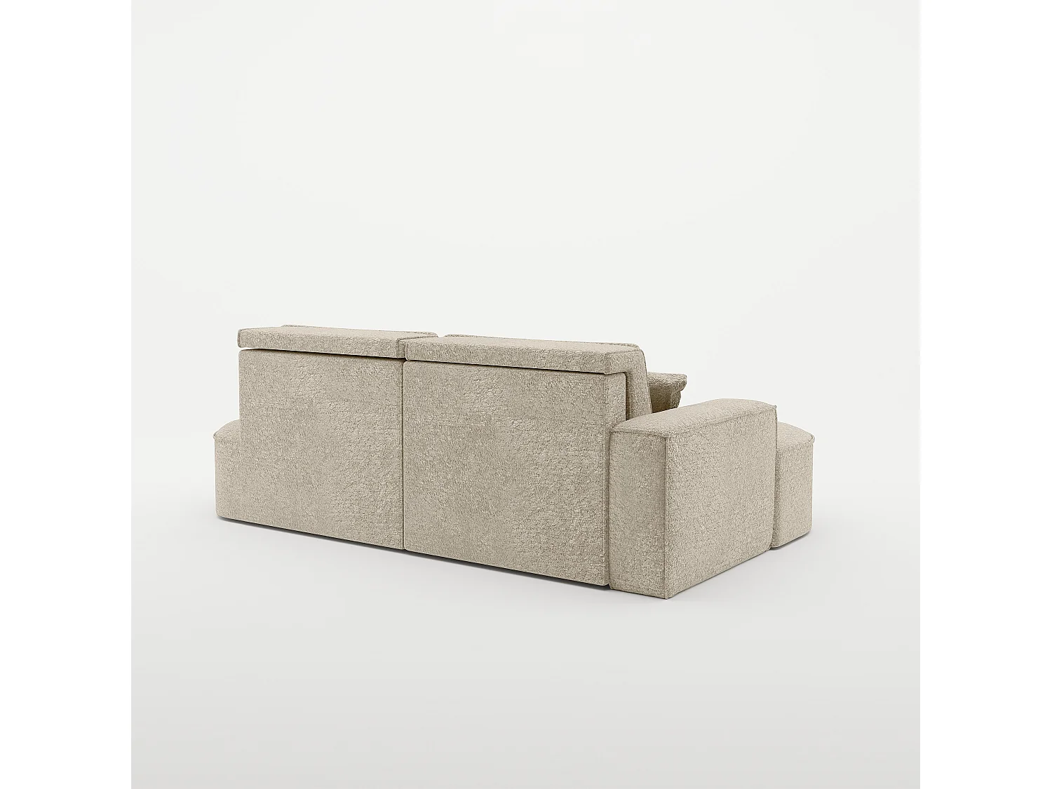 Canapé d'angle Modena Pro - confort et style dans un design moderne tissu Arena Beige Gauche