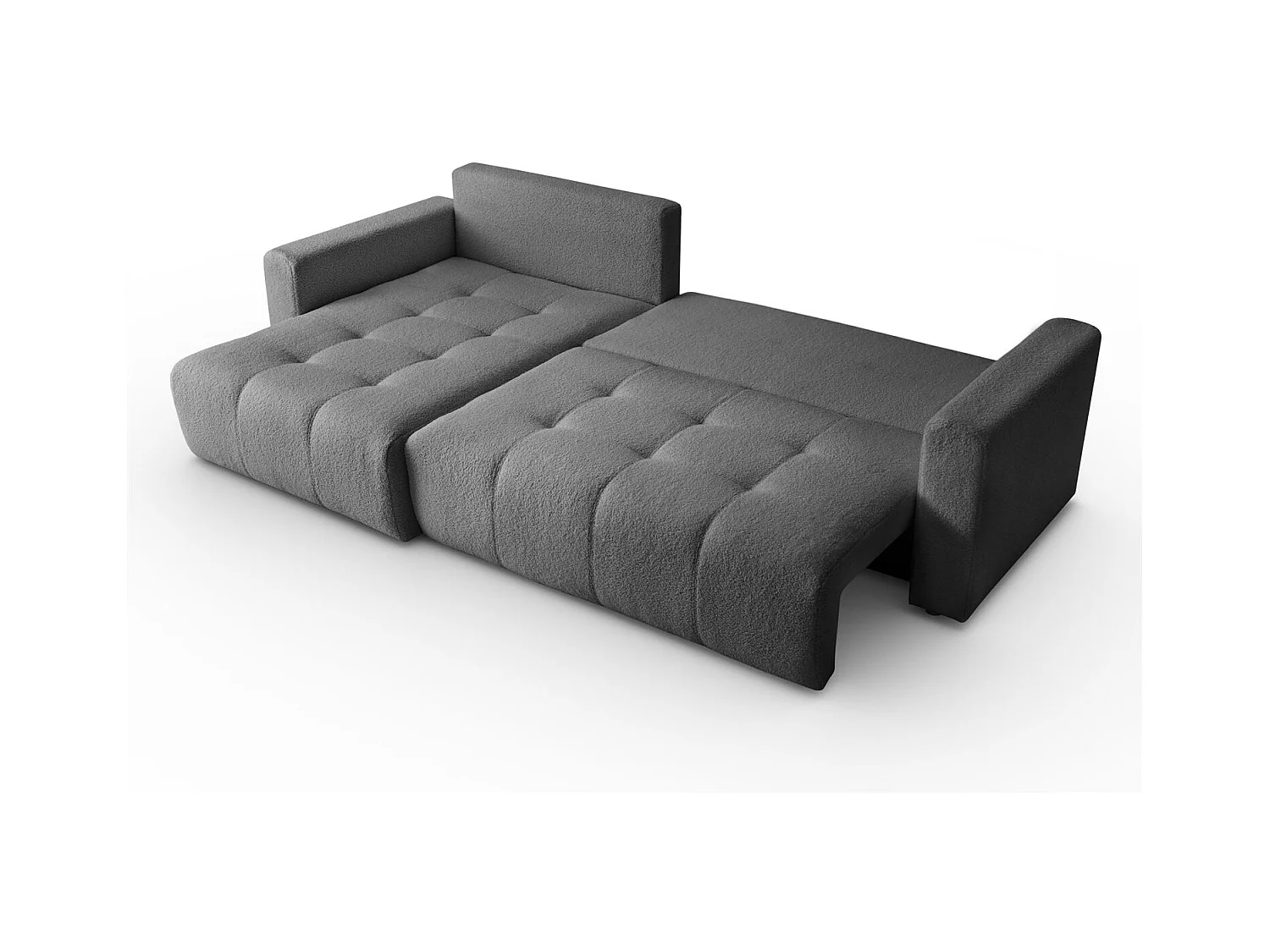 Canapé d'angle VIENNA - style, confort et fonctionnalité Graphite Gauche