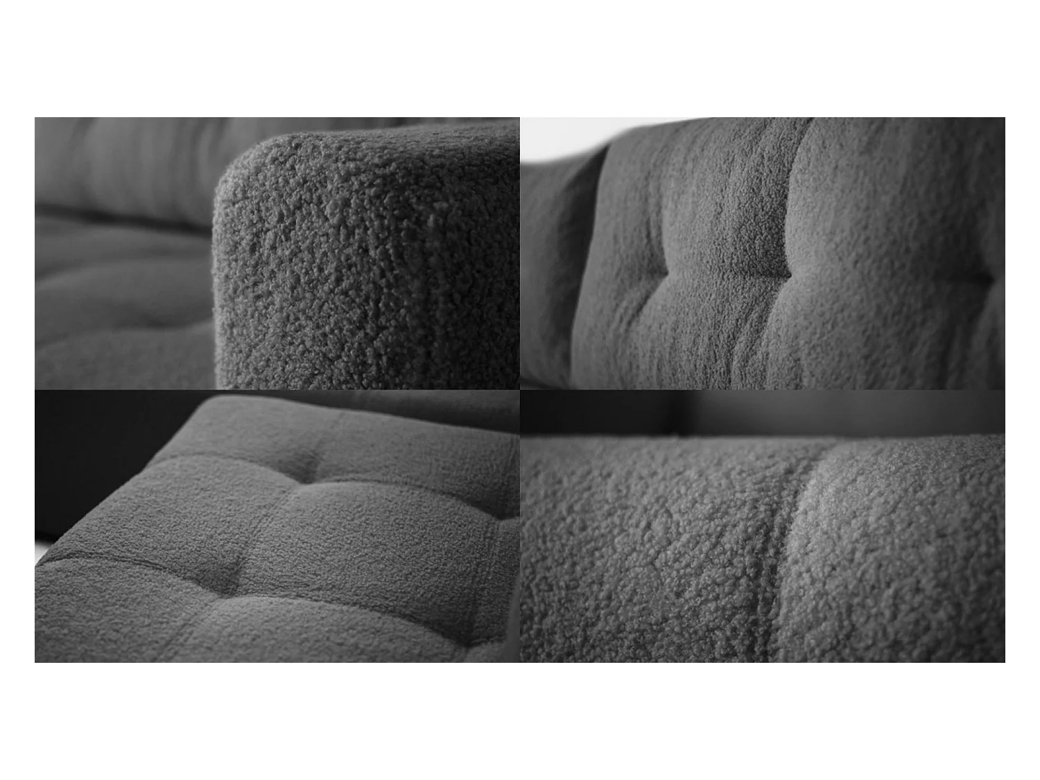 Canapé d'angle VIENNA - style, confort et fonctionnalité Graphite Gauche