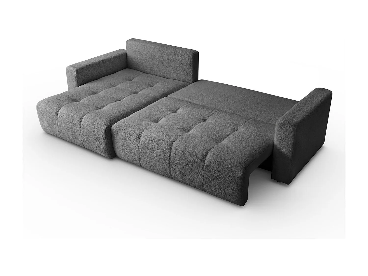 Canapé d'angle VIENNA - style, confort et fonctionnalité Graphite Gauche