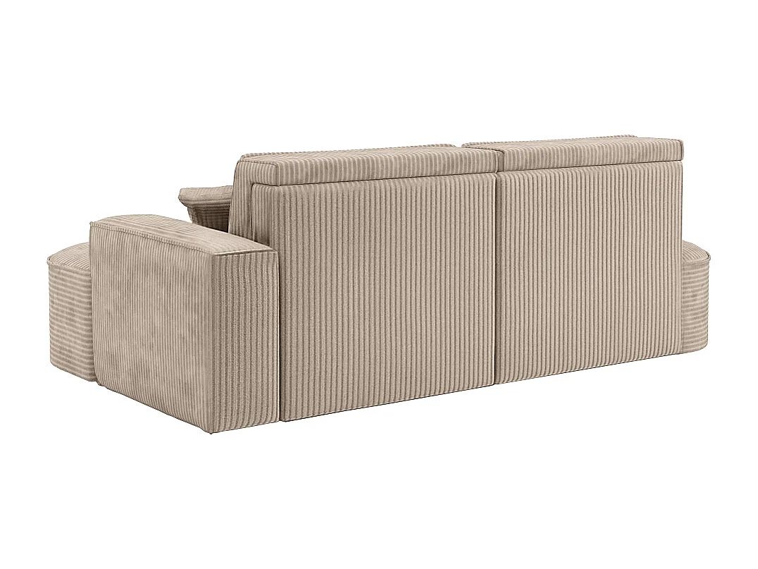 Ecksofa Modena Pro - Komfort und Stil in modernem Design stoff Poso Dunkelbeige Rechts