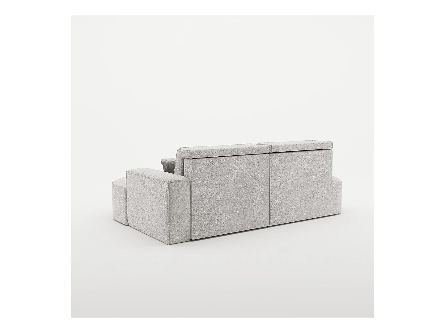 Canapé d'angle Modena Pro - confort et style dans un design moderne tissu Arena Light Grey Right